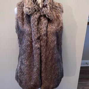 Faux fur vest